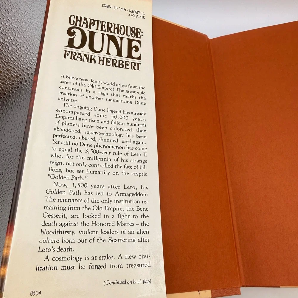 Chapterhouse Dune Frank Herbert First Edition 1985 Hardcover Sci-Fi Book Putnam